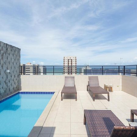Flat Quarto E Sala C/ Vista Mar Espetacular Apartman Maceió Kültér fotó