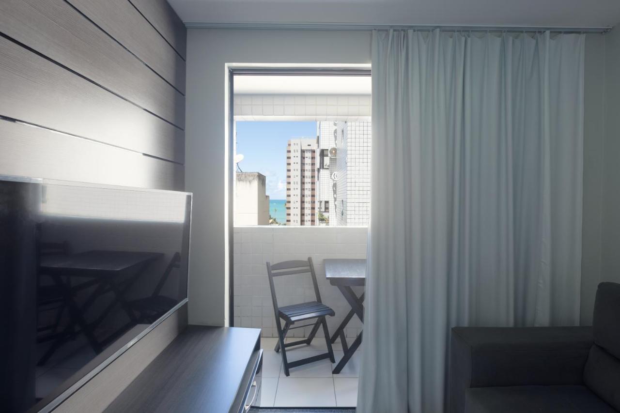 Flat Quarto E Sala C/ Vista Mar Espetacular Apartman Maceió Kültér fotó
