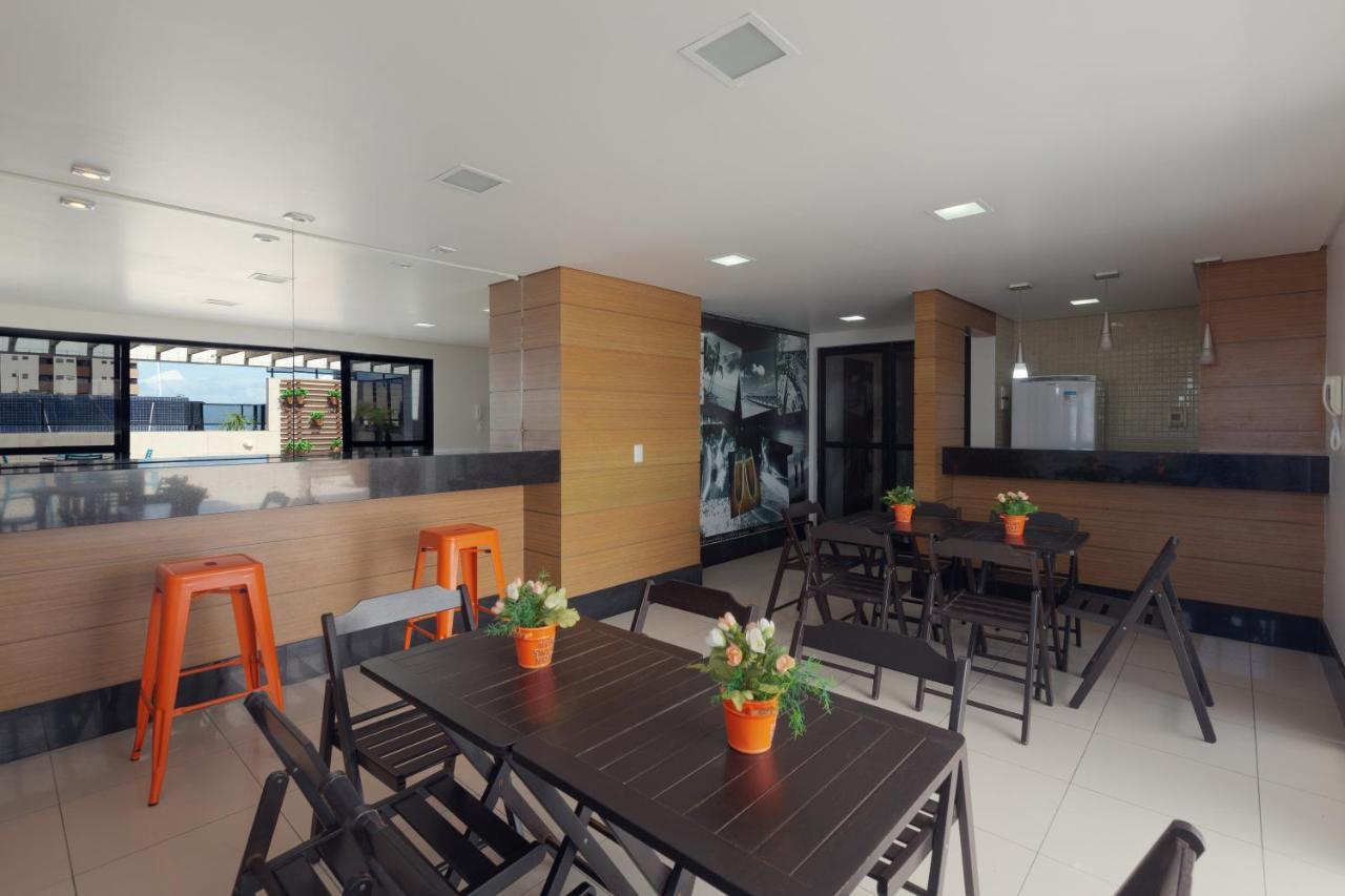 Flat Quarto E Sala C/ Vista Mar Espetacular Apartman Maceió Kültér fotó