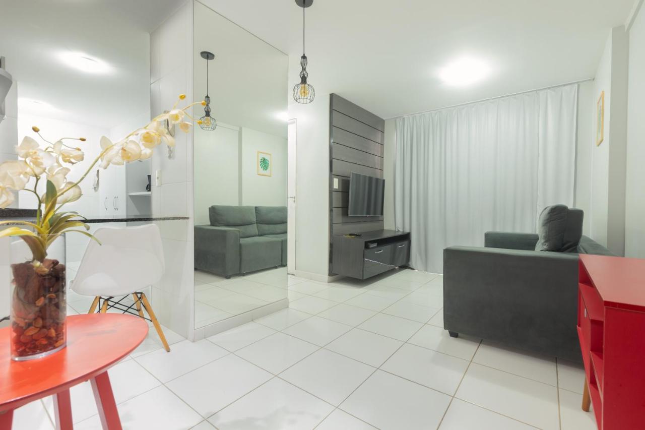 Flat Quarto E Sala C/ Vista Mar Espetacular Apartman Maceió Kültér fotó