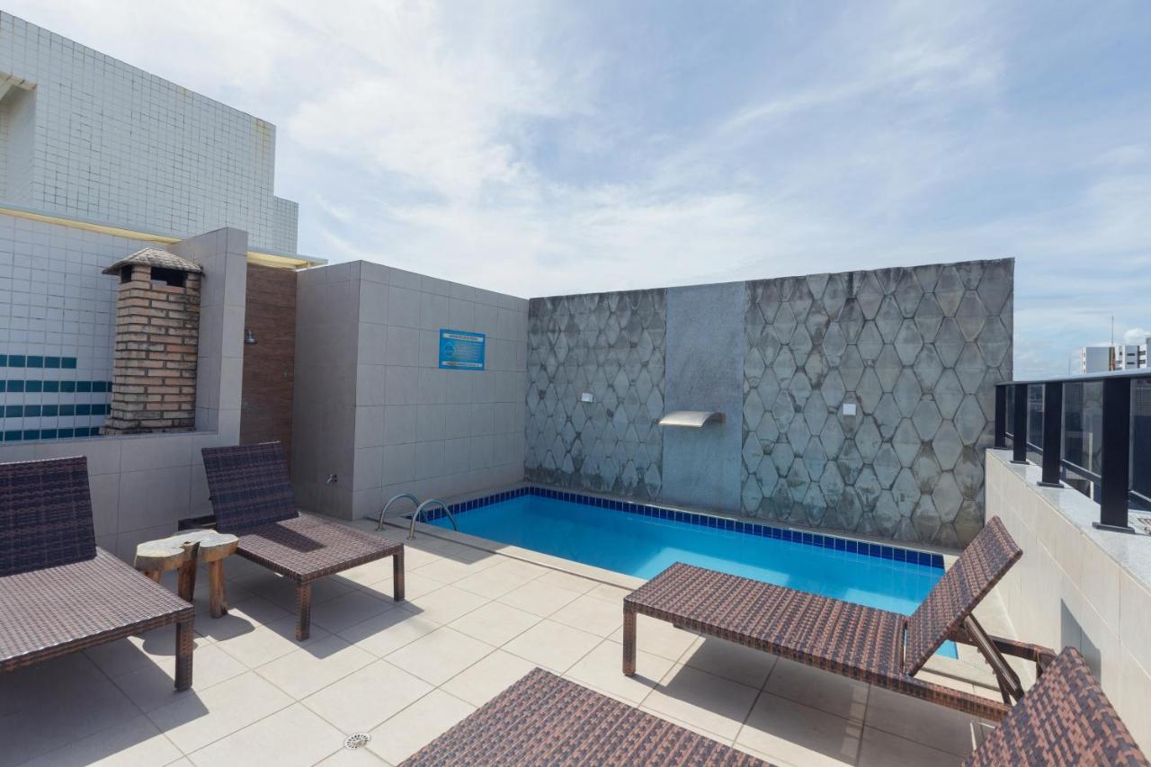 Flat Quarto E Sala C/ Vista Mar Espetacular Apartman Maceió Kültér fotó